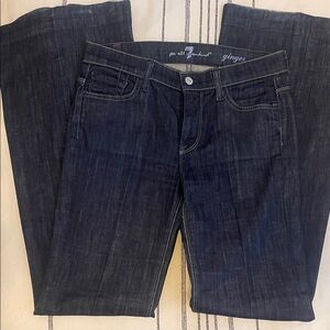 7 For All Mankind Dark Blue - Ginger Flare Jeans